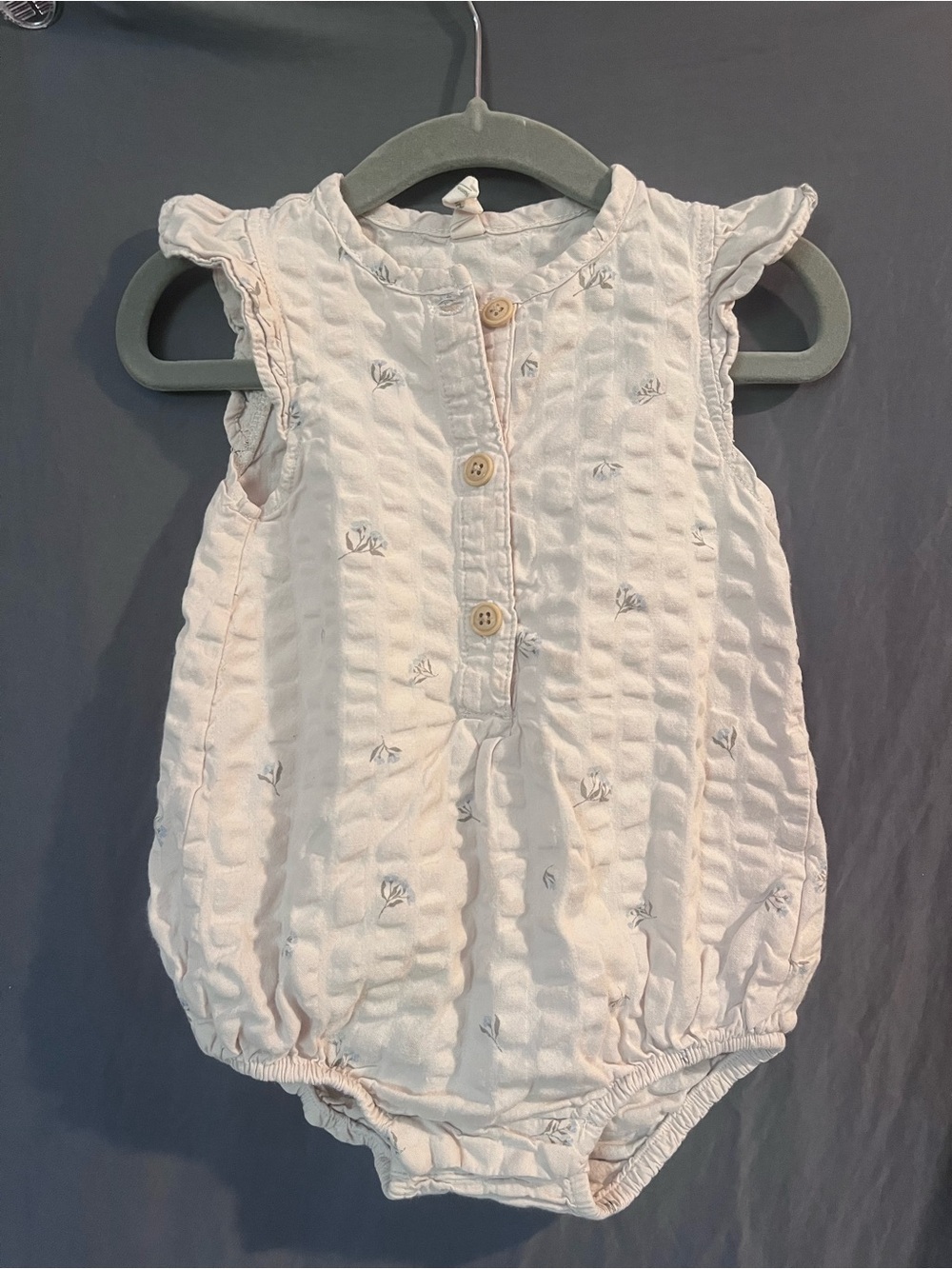 Garbo & Friends Cream Garment with Subtle Flower Details